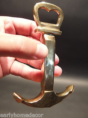 Vintage Antique Style Brass Nautical Ships Boat Anchor Wine Beer Bottl –  Early Home Decor