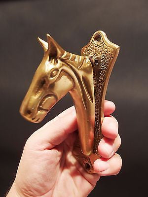 Antique Vintage Style SOLID BRASS Horse Head DOOR KNOCKER Hardware