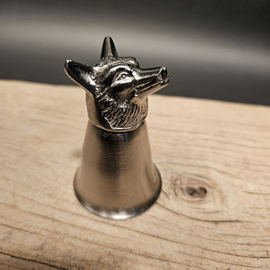 Vintage Style Hunters Metal Fox Shot Glass