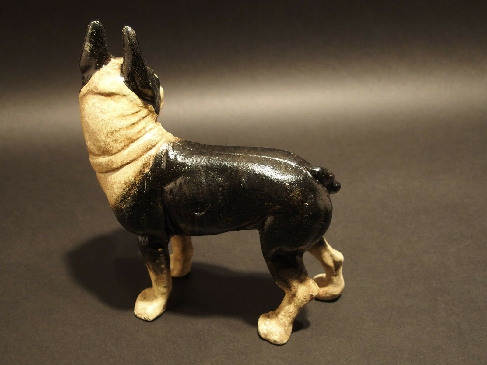 Antique Style Miniature Cast Iron Pug Dog Statue - Early Home Decor