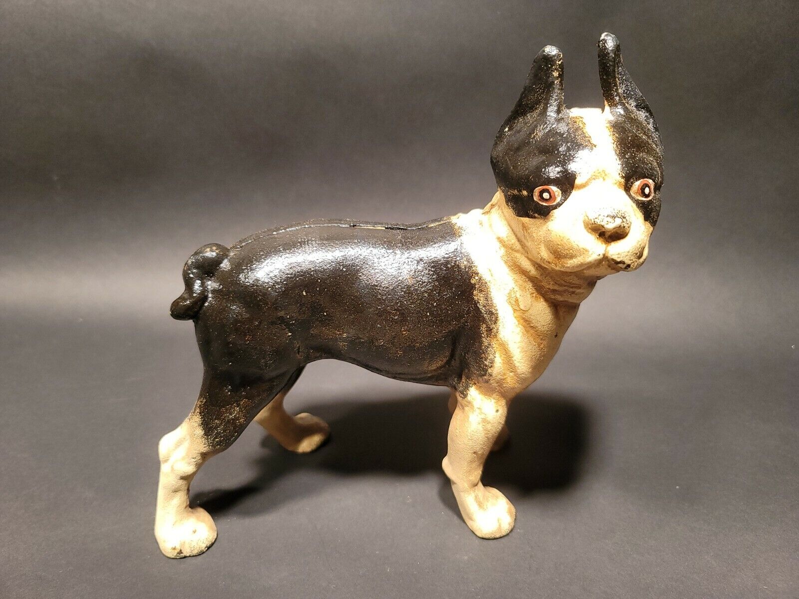 Cast Iron 2024 Boston Terrier Coin Bank