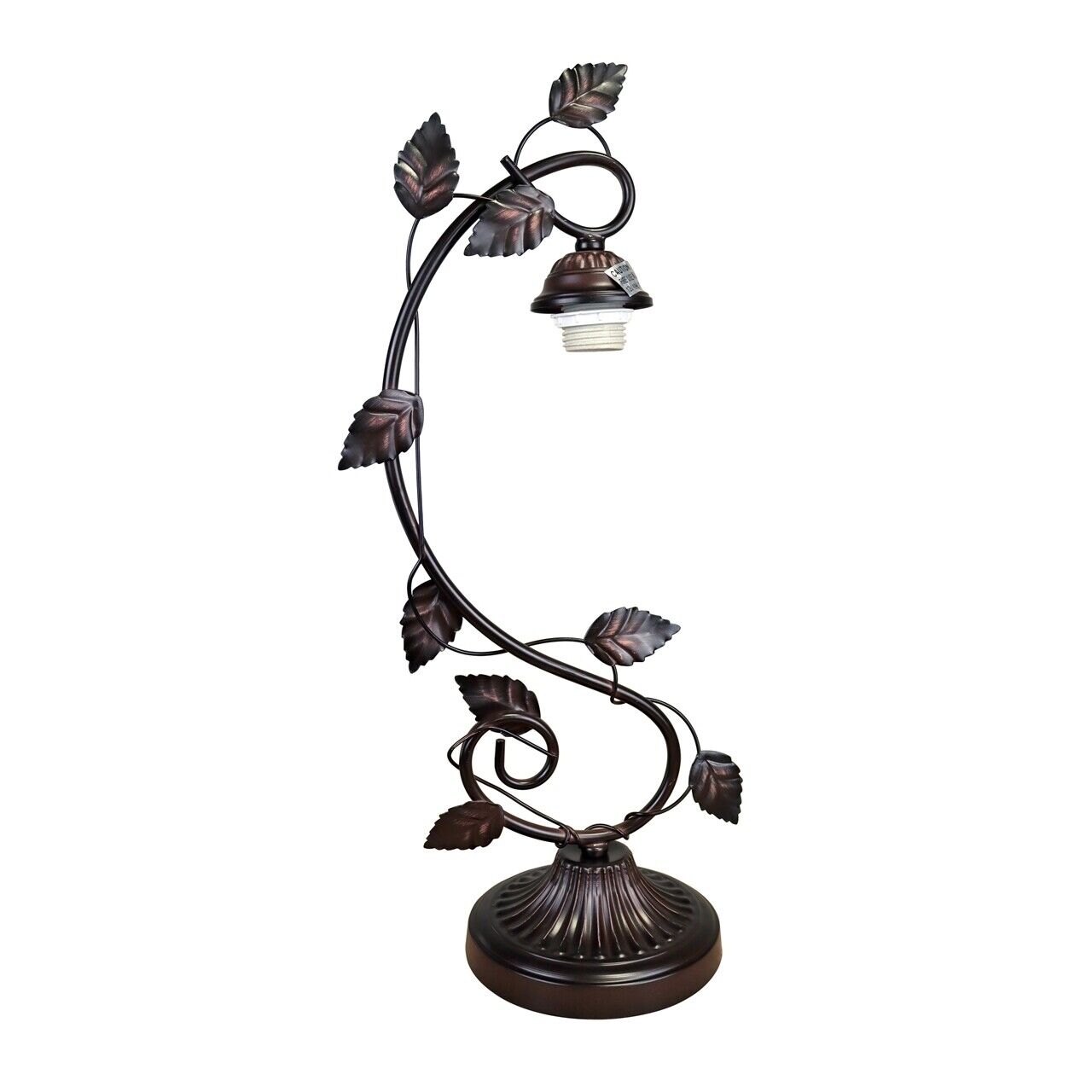 23" Antique Vintage Style Stained Glass Dragonfly Floral Table Lamp