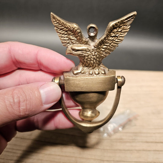 Small 4"  Vintage Style Brass Eagle Door knocker