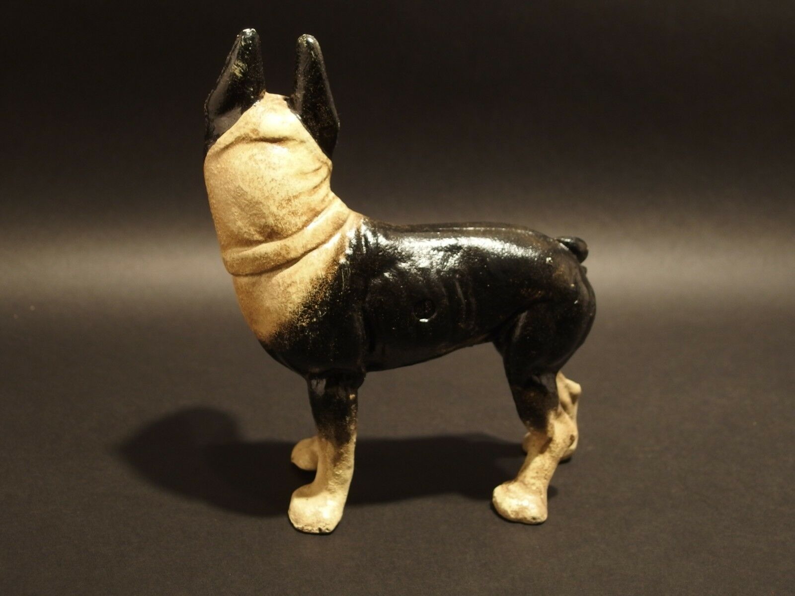 Antique Style Miniature Cast Iron Pug Dog Statue - Early Home Decor