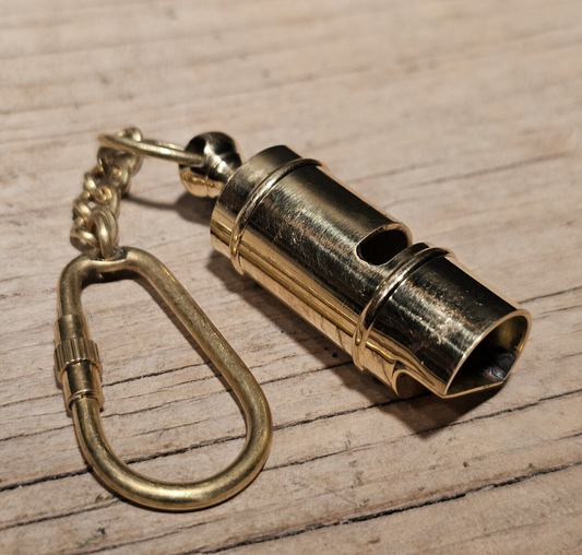 Antique Style Brass Whistle Call